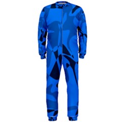 Blue Pattern Onepiece Jumpsuit (men)  by Valentinaart