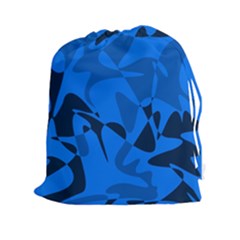 Blue Pattern Drawstring Pouches (xxl)