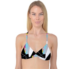 Colorful Abstraction Reversible Tri Bikini Top by Valentinaart