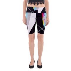 Colorful Abstraction Yoga Cropped Leggings