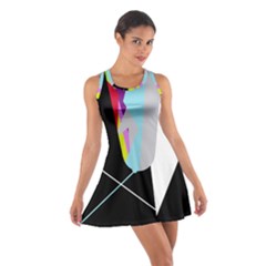 Colorful Abstraction Cotton Racerback Dress