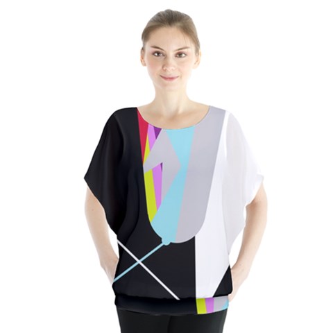 Colorful Abstraction Blouse by Valentinaart