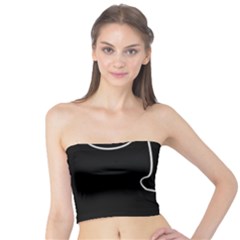 Sleeping Face Tube Top by Valentinaart