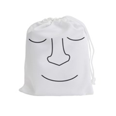 Sleeping Face Drawstring Pouches (extra Large)