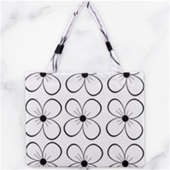 White flowers pattern Mini Tote Bag