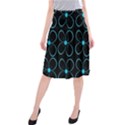 Blue flowers Midi Beach Skirt View1