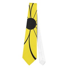 Yellow Floral Pattern Neckties (one Side)  by Valentinaart