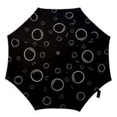 Black And White Bubbles Hook Handle Umbrellas (medium)