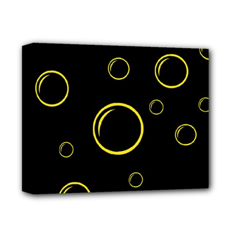 Yellow Bubbles Deluxe Canvas 14  X 11  by Valentinaart