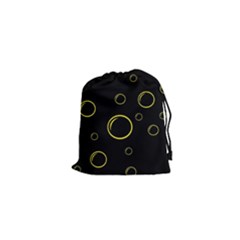 Yellow Bubbles Drawstring Pouches (xs) 