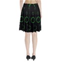 Green buubles pattern Pleated Skirt View2