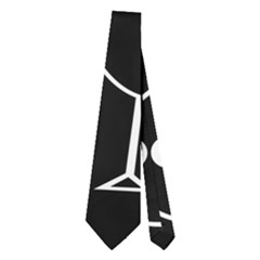 Black And White Birds Neckties (two Side)  by Valentinaart