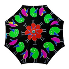 Colorful Birds Golf Umbrellas