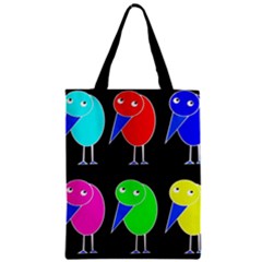 Colorful Birds Zipper Classic Tote Bag by Valentinaart