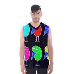 Colorful Birds Men s Basketball Tank Top