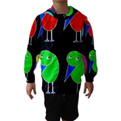 Colorful Birds Hooded Wind Breaker (kids)