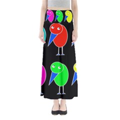 Colorful Birds Maxi Skirts