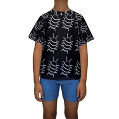 Bugs Pattern Kid s Short Sleeve Swimwear