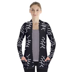 Bugs Pattern Women s Open Front Pockets Cardigan(p194) by Valentinaart