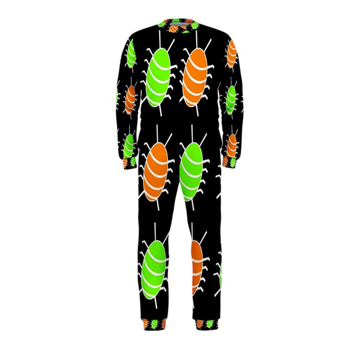 Green and orange bug pattern OnePiece Jumpsuit (Kids)