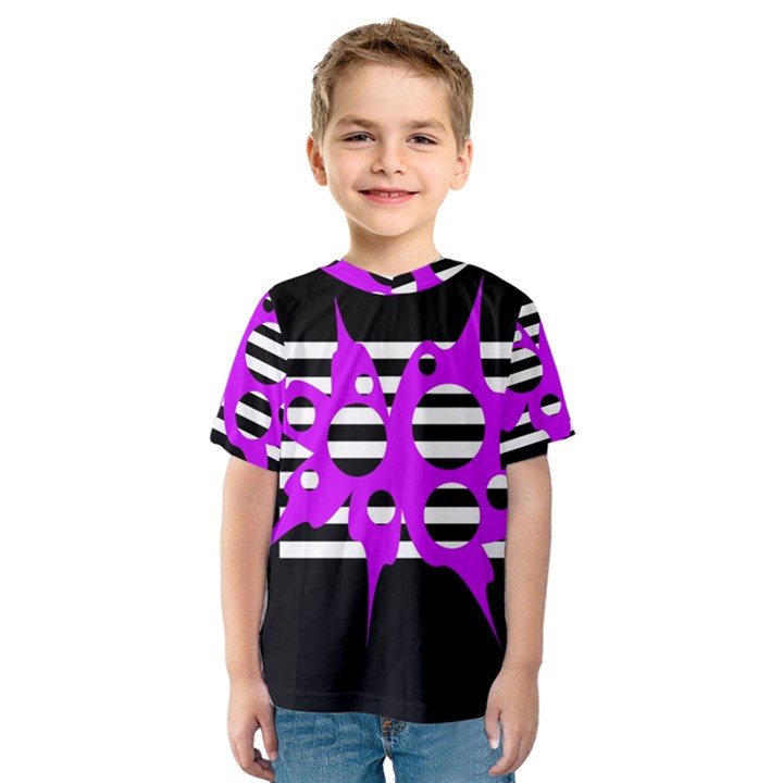 Purple abstraction Kid s Sport Mesh Tee