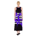 Blue abstract design Sleeveless Maxi Dress View2