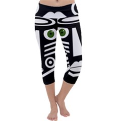 Mask Capri Yoga Leggings