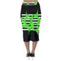 Green abstract design Midi Pencil Skirt View2