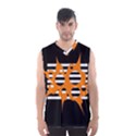 Orange abstract design Men s Basketball Tank Top View1