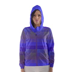 #annabelerockz-pattern-square-purple-2 Hooded Wind Breaker (women) by annabellerockz