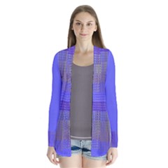 #annabelerockz-pattern-square-purple-222 Drape Collar Cardigan by annabellerockz