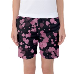 Pink Love Women s Basketball Shorts by TRENDYcouture