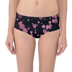 Pink Love Mid-waist Bikini Bottoms by TRENDYcouture