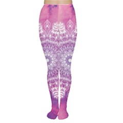 Pink Watercolour Mandala Women s Tights by TanyaDraws