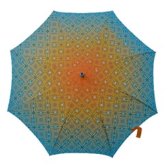 Ombre Fire And Water Pattern Hook Handle Umbrellas (medium)