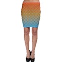 Ombre Fire and Water Pattern Bodycon Skirt View1