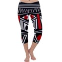 African red mask Capri Yoga Leggings View1