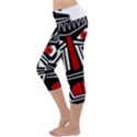 African red mask Capri Yoga Leggings View2