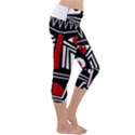 African red mask Capri Yoga Leggings View3