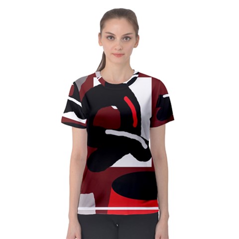 Crazy Abstraction Women s Sport Mesh Tee by Valentinaart