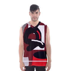 Crazy Abstraction Men s Basketball Tank Top