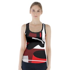 Crazy Abstraction Racer Back Sports Top by Valentinaart