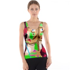 Abstract Animal Tank Top by Valentinaart