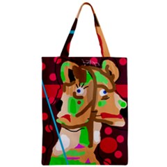 Abstract Animal Zipper Classic Tote Bag by Valentinaart