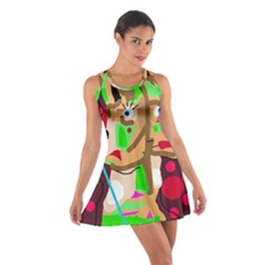 Abstract Animal Cotton Racerback Dress