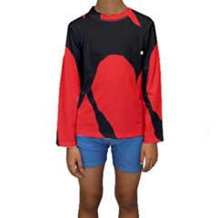 Black Raven Kid s Long Sleeve Swimwear