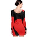 Black raven Long Sleeve Velvet Bodycon Dress View2