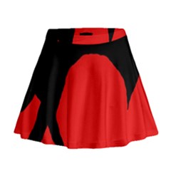 Black Raven Mini Flare Skirt