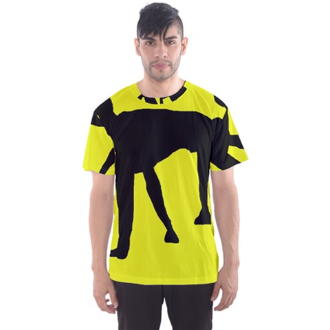 Black Dog Men s Sport Mesh Tee by Valentinaart