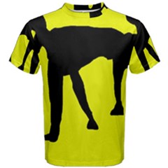 Black Dog Men s Cotton Tee by Valentinaart